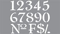 Image result for 7 Inch Number Stencils Printable