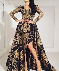 Image result for Black and Gold Dress Outfit