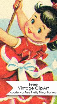 Image result for Free Vintage Clip Art Little Girls