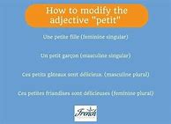 Image result for Adjectives in French