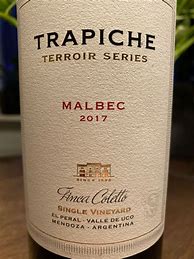 Trapiche Malbec Terroir Series Finca Coletto El Peral に対する画像結果