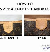 Image result for Louis Vuitton Bags Fake vs Real