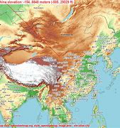 Image result for Elevation Map of China