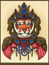 Image result for Tiger God Print