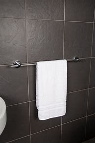 Image result for Toilet Roll Holder and Towel Rail