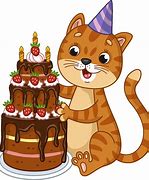Image result for Birthday Cat Art