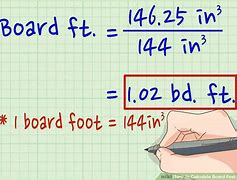 Image result for Calculate Board Feet