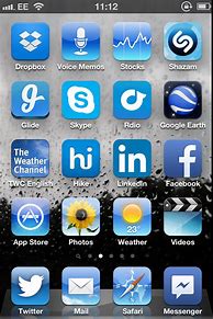 Image result for iPhone Application That Is a Blue Square Box