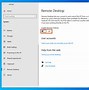 Image result for Remote and Desktop Settings
