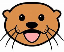 Image result for Otter Face Clip Art