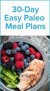 Image result for Paleo Diet Meal Plan for One Day