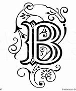 Image result for Monogram Letter B Stencils