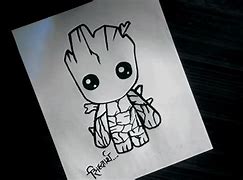 Image result for Simple Baby Groot Drawing