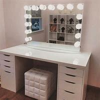Image result for IKEA Makeup Vanity with Lights