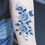 Image result for Blue Tattoo Ink On White Skin