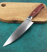 Image result for Damascus Steel 6 Inch Chef Knife