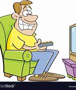 Image result for Man Watching TV Clip Art
