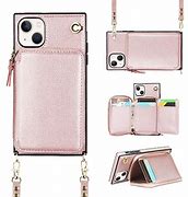 Image result for iPhone 13 Crossbody Zipper Wallet Case