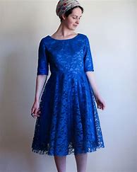 Image result for Vintage Blue Lace Dress