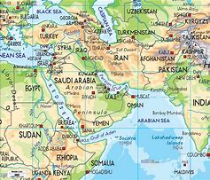 Image result for Middle East Geography Map