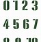 Image result for 3 Inch Number Stencils