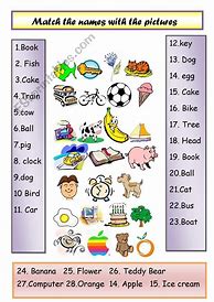 Image result for Basic English Worksheets for Kids