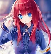 Image result for Sad Anime Girl with Red Hair
