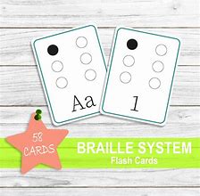 Image result for Braille Alphabet Cards