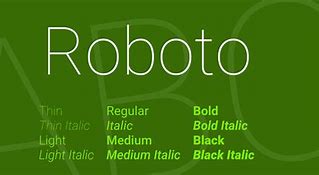 Image result for Roboto 900 Font