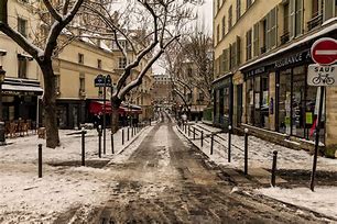Image result for Paris Winter Street