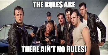 Image result for There's No Rules Meme