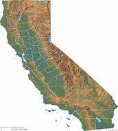 Image result for California State Physical Map