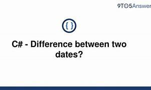 Image result for C# Difference Between Dates