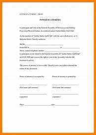 Image result for Power of Attorney Resignation Letter