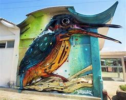 Image result for Birds Trash Art