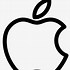 Image result for White Drawing of Apple Clip Art