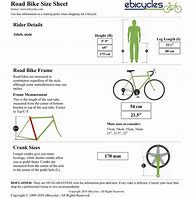 Image result for Bike Size Chart Cm