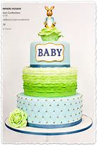 Image result for Green Baby Shower Cake