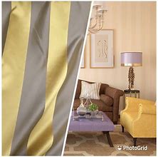 Image result for Striped Drapery Fabric