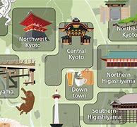 Image result for Map of Kyoto Areas