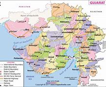 Image result for Gujarat Map with Cities
