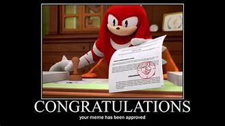 Image result for Knuckles Approved Meme
