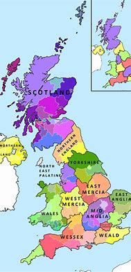 Image result for Map of UK Countries