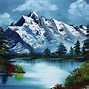 Image result for Bob Ross Black Canvas Paintings