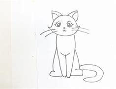 Image result for Cat Sitting Down Drawing Easy