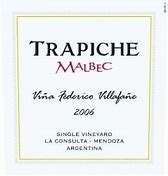Image result for Trapiche Malbec Single Vina Federico Villafane