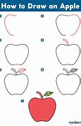 Image result for How to Draw Easy Apple