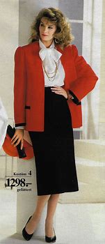 Image result for 1980s Office Fashion