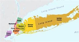 Image result for Map of Long Island and Connecticut