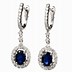 Image result for Blue Sapphire and Diamond Drop Earrings